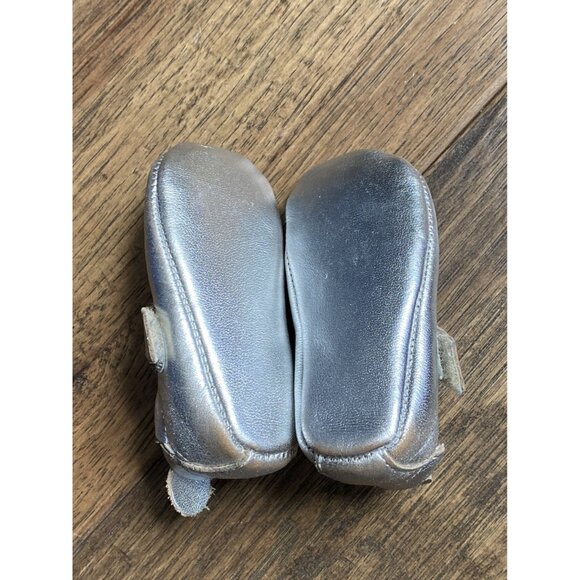 Little Feet Silver Baby Shoes By Old Soles 0-3 months - Picture 4 of 11